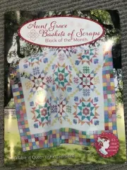 Aunt Grace Baskets of Scraps Block of the Month quilt kit 90.5"x96.5"