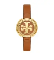 NEW TORY BURCH MILLER WATCH TBW6201 brown Leather