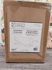 Seasons Sentry Sectional Group Furniture Cover 140" L x 70" W x 36" H Beige New