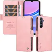 Umlovecase for Samsung A16 5G Case,for Galaxy A16 5G Wallet Case,Pu Leather Folding Flip Cover Magnetic Card Slot Stand Protective Cover-Pink
