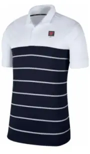NIKE MENS OLE MISS REBELS WHITE BLUE STRIPED POLO NWT $65 CJ1204-100 3XL