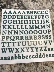 Creative Memories Evergreen Classy ABC/123 Stickers. 1 Set. 2nd. New!