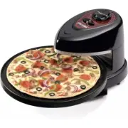 Presto 03432 Pizzazz Plus Rotating Oven Black Pizza Oven Chicken Wings Quesadill
