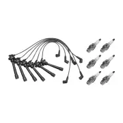 6 x NGK Spark Plugs + Bosch Leads Kit for Mitsubishi Challenger PA Triton ML