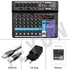 Mixer Sound Mixing Console USB Soundcard DJ Audio 48V Power (8 Channel EU) HOT