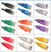 1ft-12ft Cat6 Network Ethernet Booted Modem Patch Cable GoldPlated RJ45 10-Pack
