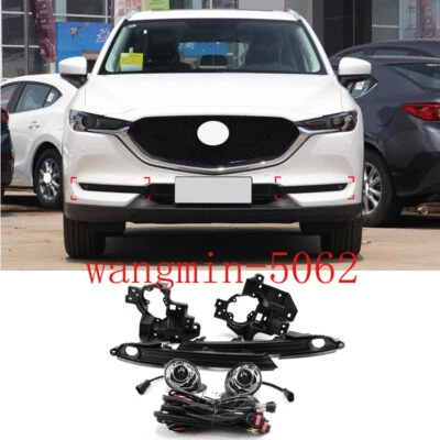 For 2017 2018 2019 Mazda CX-5 LED Fog Light Kit with Brackets Bezel Switch Wires (for: Mazda)