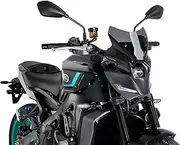 Puig 22077S New Generation Sport Fairing Screen for Yamaha MT-09 2024 and Yamaha MT-09 SP 2024 - Aerodynamic Design and Sporty Style, Graphics