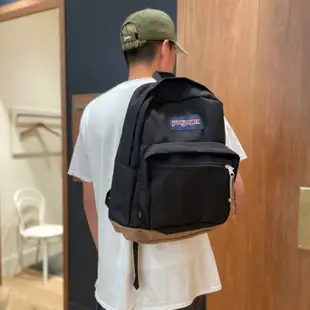 jansport  riaght pack 黑色 麂皮 高強度 單邊水壺 後背包