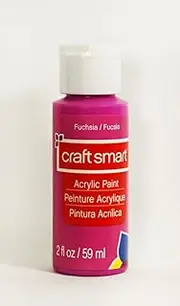 Craft Smart Acrylic Paint 2 Fl.oz. 1 Bottle 50 + Colors (Fuchsia)