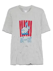 [Bottega Veneta] Bottega Veneta-T-Shirt Stampa Grafica Rabbit In Jersey Di Cotone FroissÉ-Uomo S