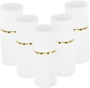 Healeved 5pcs Refillable Lotion Container with Sponge Head Applicator Bottle for Essential Oils Cosmetics Skincare Compact Travel Friendly Liquid Dispenser Skin Friendly Design