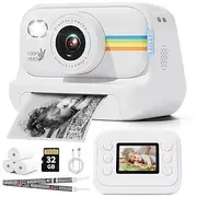 Kids Instant Print Camera 1080P HD 2.0 Inch Screen Zoom Video Photo with 32GB Child Birthday Festival Gifts Digital Camera Toys