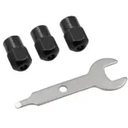 3Pcs/Set Mini Drill Chuck M8X0.75mm Chuck Nut Rotary Tool Accessories + Wrench