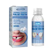 Thermal Forming False Teeth Tooth Repair Kit Tooth Repair Granules for Missing and Broken Tooth Temporary Teeth Filling Repair Kit(30ml with Box)