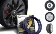 Purple Rim Protector for Car Wheels (Fits 12-24" Wheel Diameter) - Pack of 4