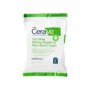 CeraVe Hydrating Facial Cleansing Makeup Remover Wipes, 25 Count