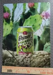 16x12 Shiner Bock BEER Metal Tin Tacker Bar Sign Prickly Pear Texas Reproduction