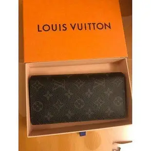 Louis Vuitton LV M61697 Brazza 黑經典花紋雙折零錢長夾