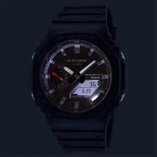 【CASIO 卡西歐】G-SHOCK 極簡八角 太陽能電力智慧藍牙手錶(GA-B2100-1A)
