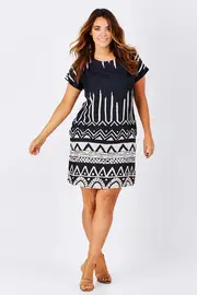 Handmade Block Print Dress--ORI-71156