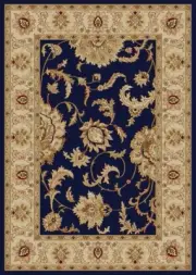 2x8 Runner Radici Blue European Italian Leaf 1621 Rug - Approx 2' 2'' x 7' 7''