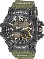 CASIO Men's G-Shock Mudmaster Analog-Digital Watch, Multicolor Dial, Green Band
