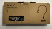 IKEA Jansjo LED Flexible Gooseneck Desk Lamp Black W/Round Base 201.696.58 NEW