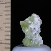 Green Tourmaline crystal cluster w/ Lepidolite Mica on Albite matrix 32.8ct