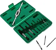 TEHAUX 11pcs Screw Extractor Kit Broken Screw Remover with Spiral Flute Design Portable Storage Box Included for Easy Organization