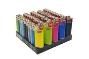50x BIC Mini Lighters Various Colour Box J25