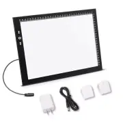 A4 Artist tracing Light Box Copy Table,USB Power Dimmerable 7000 Lux Lock But...