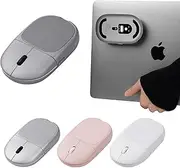 Ventaron Magnito - Compact Wireless Mouse for MacBook iPad Laptop, Magnetic Attachable, Bluetooth, Silent Clicks, Magnet Travel Mouse, Windows/Mac/Linux/Chrome/Tablet (Space Gray)