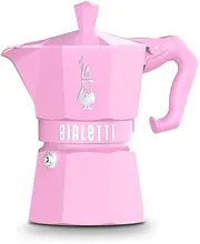 Bialetti Mocha Exclusive Pink 6 Cup Open Fire (Coffee Maker, Espresso Maker, Makinetta), 0009064
