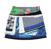 Lucky In Love Mixed Print Skort Skirt Women's M Multicolor Layered Tennis Golf