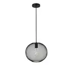 Living District Keller 1 Light Pendant, Black, 11.4" - LD2249BK