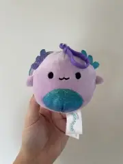 Squishmallow Monica the Axolotl Clip-On Keychain BNWT