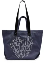 See BY Chloé Je T'aime Embroidered Denim Tote ONE SIZE