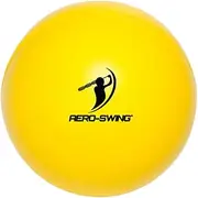 AERO-SWING - Aero Balls - Baseball & Softball Lightweight Training Balls - Durable Foam Yellow Balls to Use Indoor/Outodoor Batting Practice - Intended for Use with The Aero Bat (Pack of 12)