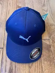 NWT Puma Flex Fit Hat Navy Blue L/XL