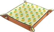 Vanity Dice Tray, Toilet Tank Storage Dice Tray, Resin Bathtub Dice Tray Bathroom Dice Tray, Yellow Pineapple Ananas Pattern Pattern