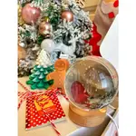 限量聖誕禮盒（看影片更清楚！）客製化夜燈水晶球🔮/送禮首選/送設計圖檔、蠟燭、禮盒包裝、獨家桌曆、同款明信片