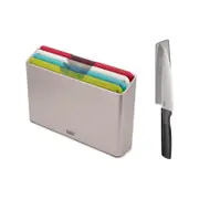 JOSEPH JOSEPH Folio Icon 4 Piece Chopping Board Set with Chefs Knife