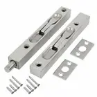 Flush Bolt Brushed High Tension Spring Hold Bolt Modern Design Brand New