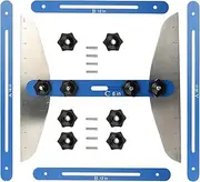 Stair Tread Template Tool - Step Measuring Template Jig | 11-60 Inch Adjustable High-Precision Folding Ruler, Shelf Layout Gadget for Shelf and Cutting Drywall