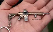 1/12 mini gun M110 Semi-Automatic Sniper gun metal keychain toy gift 9cm