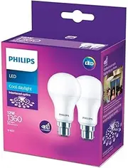 Philips 12W B22 1360 Lumens LED Bulb, Cool Daylight (Pack of 2)