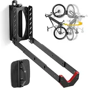 Swivel Bike Wall Mount, No Heavy Lifting Required Bike Wall Mount, Bike Hangers for Garage, Space-Saving Bike Rack Garage, Easy to Load and Unload, Bike Hanger Can Hold Up to 35kg