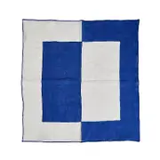 Misette Bauhaus Embroidered Linen Napkins, Set of 4
