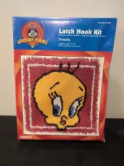 Latch Hook Kit Looney Tunes Tweety Caron Sealed Vintage Sewing New